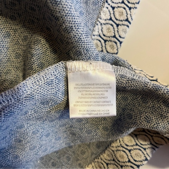 ModCloth XL Fit & Flare Dress Nautical Preppy Silver Sparkle, Deep Pockets 50s - Picture 9 of 10